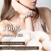 DAISYSILK 100% Mulberry Silk Hair Tie Silk Hair Scrunchies Hair Decoration Without Hair Damage Prevents Frizz 1pack, Champagne