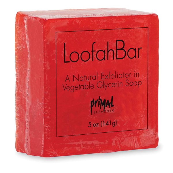 Primal Elements Watermelon Loofah Bar Soap, 5 Ounce