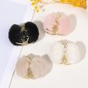 auwiyd 4 PCS Metal Rabbit Fur Hair Claw Clips Solid Color Plush Hair Grab Hairpins Shark Clip Fashion Winter Ponytail Holder Clips Hair Accessories for Women Girls