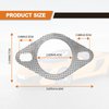 2 PCS Standard Exhaust Manifold Gasket 2.5" 2-Bolt Exhaust Flange Gasket Replacement Car Exhaust Gasket Car Accessories OEM#120-06310-0002 Made of High Temp Gasket Material