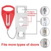 Portable Door Lock for Travel, Door Lock Self-Defense Security Device for Home, Apartment, Hotel, Living Motel, School Dorm, House