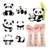 Birthday Decorations Panda Party Favors, 24 Sheets Panda Temporary Tattoos,