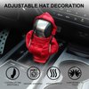 GaRhomxy Car Shifter Knobs Cover Hoodie, Car Gear Shift Knob, Cute Hoodie for Car Gear, Automatic Shift Knobs Decoration, Car Interior Accessories(Red)