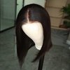 ISEE Hair Glueless Wear and Go Wigs for Beginners Lace Front Wigs for Black Women Human Hair Short Straight Bob Human Hair Wigs Lace Pre Cut Wig 10 Inch