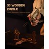 Wowood 3D Wooden Puzzles, Rubber Band Gun LQ502, Mini Gun Model Craft Kit, Mechanical Model Puzzle, Unique Gift for Adult/Teen