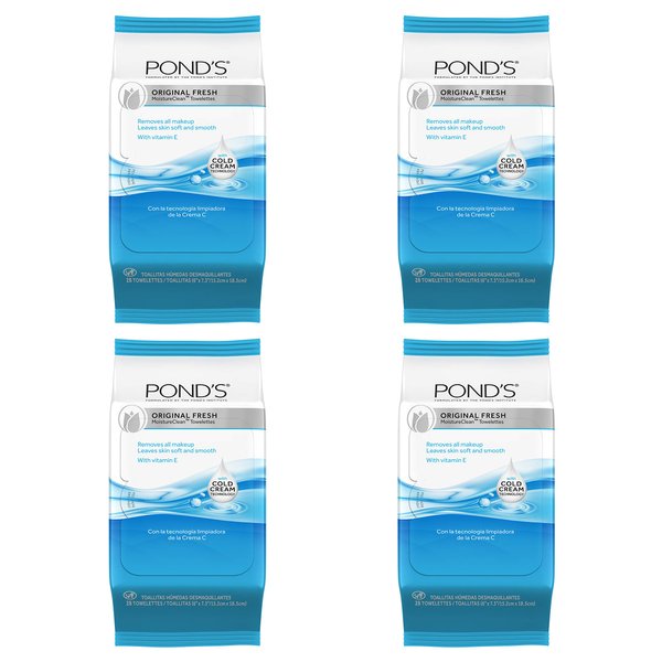 Pond's Makeup Remover Wipes, Original Fresh, 28 ct