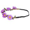 Honbay 5PCS Daisy Flower Headband Bohemian Flower Crown Floral Headband with Elastic Ribbon