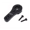 5 Pack ShareGoo 25T Aluminum Servo Horns M3 Threads Metal Steering Arm for RC Car Truck Buggy Airplane-Black