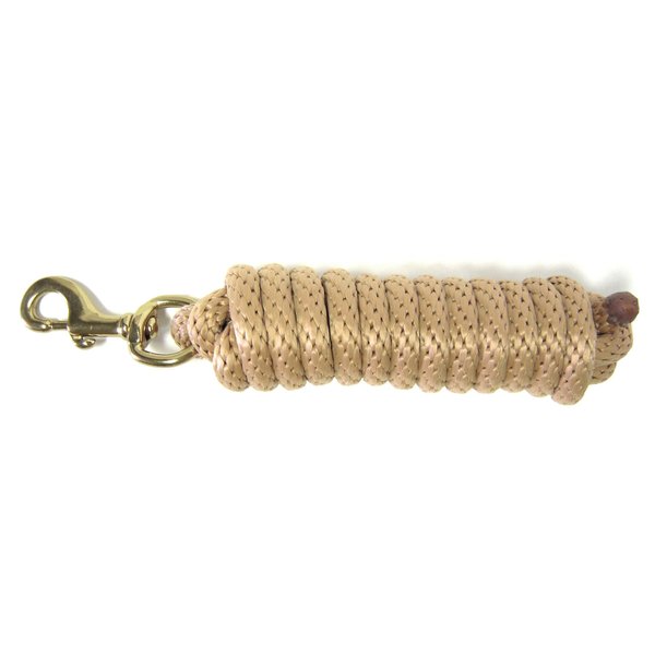 Hamilton Poly Lead with Bolt Snap, Tan, 5/8" Thick x 10' Long