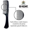 Kent SPC83 Salon-Style Barber Comb and Dressing Cutting Detangler Comb with Wide Teeth - Professional Barber Wide Tooth Comb for Styling for Medium and Thick - Kent Quality Barber Supplies