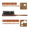 Vess C-2000 Professional Hair Brush Tourmaline Ceramic 9 Row Round Tip Curved Pad Anti-static Natural Rubber Specialized Pin Structure