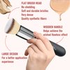 Bueart Design Flat Top Buffing Foundation makeup Brush ULTRA SOFT DENSE Kabuki Make up Brush for Liquid, Cream, Mineral Powder Blending, Flawless Face Brush makeup Brushes