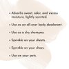 Sandalwood Talc-Free Dusting Powder with Arrowroot, Oats, Zinc & Magnesium - Body & Foot Powder for Women, Chafing & Deodorizing (Sandalwood)
