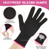 WLLHYF Professional Heat Resistant Glove for Hair Styling Cotton Material, Protects Hands, 2 Piece