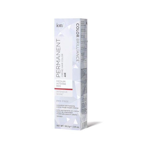 Ion Medium Intense Red Permanent Cream Hair Color, 4IR