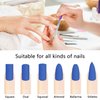 5 Pieces Glass Nail File Buffers with Cases, Colorful Printed Finger Nail Files Crystal Glass Nail Buffers Double Sided Manicure Tools for Women Men(Classic Pattern)