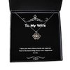 Reusable Wife Gifts, I love you more than words can express. You're the best thing, Wife Crown Pendant Necklace From Husband, Funny wife gift, Funny crown pendant necklace, Funny wife crown pendant