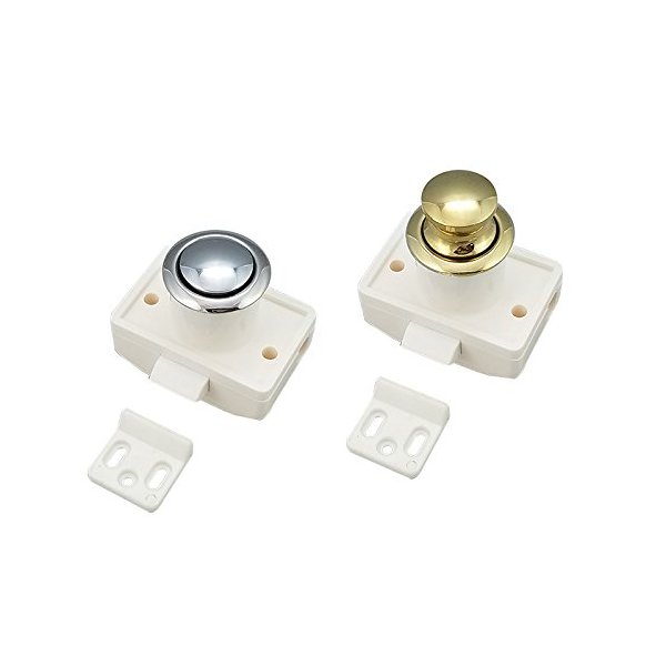 Man Ship Round Push Button Cabinet Latch (7100S - Silver Latch)
