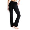 Yogipace,Side Pockets,Petite Women's Bootcut Yoga Pants Workout Pants with Side Pockets,27",Black,Size L