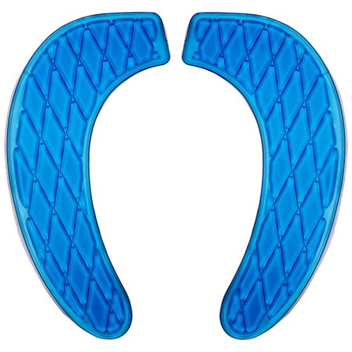 Kindax Gel Toilet Seat Cushion Portable and Washable Toilet Seat Cover Universal with Self-Adesive Design(Blue)