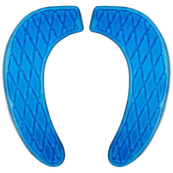 Kindax Gel Toilet Seat Cushion Portable and Washable Toilet Seat Cover Universal with Self-Adesive Design(Blue)