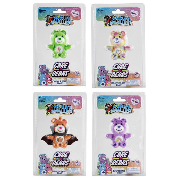 Worlds Smallest Care Bears Series 5 Bundle Set of 4 - Best Friend Bear - Trick or Sweet Bear - Do Your Best Bear - Togetherness Bear