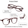 YEIN Bifocal Reading Glasses with Blue Light Blocking Lenses, Bifocal Reader for Women, Oval frame with Spring Hinge (+0.50/+2.75 magnification)