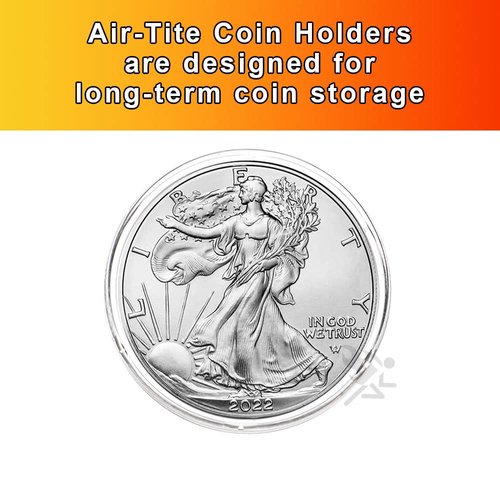 10 Air-Tite Direct Fit "H40" Coin Holders for SILVER EAGLES
