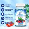 Creatine Monohydrate Gummies for Men & Women, Chewables Creatine Monohydrate with Vitamin B12 for Muscle Growth & Recovery-Vegan, Mixed Berry Flavor, 60 Gummies