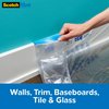 ScotchBlue Pre Plastic Painters Tape, 48 in x 30yd, Tape & Masking Film Combined in One Product, Static Cling to Stay in One Place, No Residue Masking Tape, Film Unfolds to 48" Wide (PT2093EL-48)