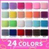 YGDZ Toddler Hair Ties 312PCS Baby Hair Ties 24 Colors, Small Elastic Hair Tie, No Crease Hair Bands, Ponytail Holders, Hair Accessories for Girls, Baby, Toddler