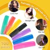 100 Pieces Colorful Hair Combs, Pocket Hair Combs Fine Dressing Comb for Women and Men