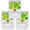 Yu-Be Facial Mask: Skin Firming Collagen | Plant-Based Konjac Sheet Mask Moisturizes, Plumps, Soothes, & Firms Mature Skin | Evens Tone & Texture | For All Skin Types | Home Spa Masks - 3 sheets