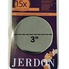 JERDON Black Spot Mirror - 3-Inch Diameter Makeup Mirror with Suction Cups for Wall-Mounting - 15X Magnification - JSC15