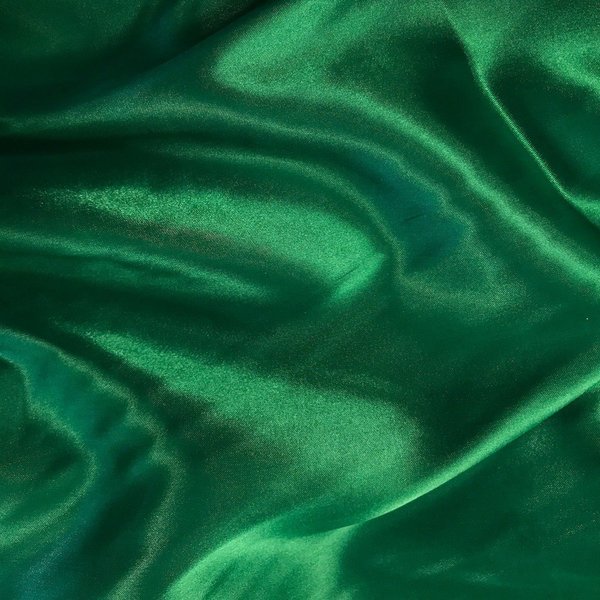 AK TRADING CO. 60" inches Wide-by The Yard-Charmeuse Bridal Satin Fabric for Wedding, Apparel, Crafts, Decor, Costumes (Kelly Green, 5 Yards)