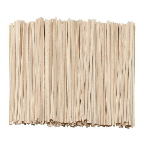 Pantry Value [1000 Count] 5.5 Inch Wooden Coffee Stirrers - Wood Stir Sticks, Biodegradable, Eco-Friendly Wood Stirrers for Coffee & Cocktails