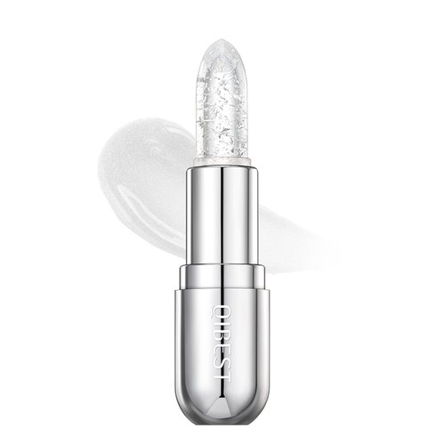 Glitter Balm Long Lasting PH Lipstick, Jelly Color Changing Shimmer Lip Gloss Tinted Lip Stain Vegan & Cruelty Free, Hydrate & Plump Glimmer Natural Pink Magic Sparkle Glow Confetti Lipstick - 01