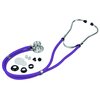 Veridian Healthcare Sterling Series Sprague Rappaport-Type Stethoscope, Purple, Boxed