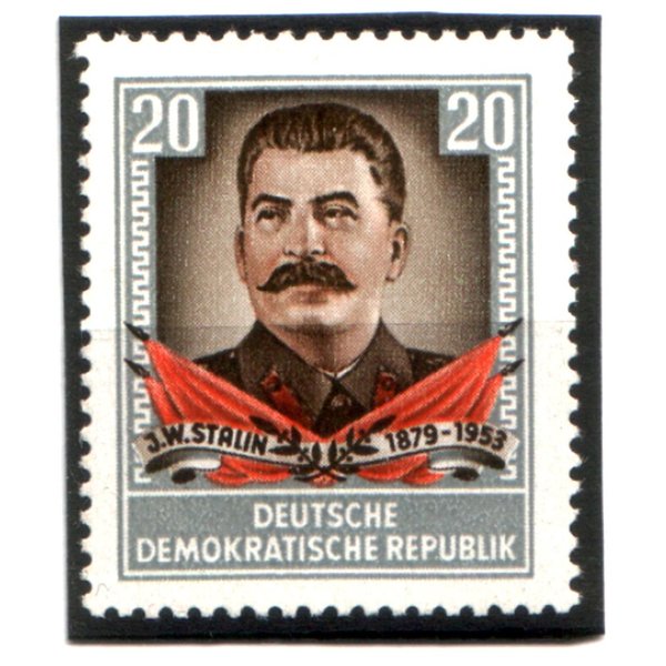 MINT NEVER HINGED FULLY GUMMED 1953 DDR STALIN STAMP