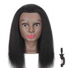 Lamcestyr Mannequin Head 14" 100% Real Hair Hairdresser Cosmetology Mannequin Manikin Training Head Hair and Free Clamp Holder (14 Inch)