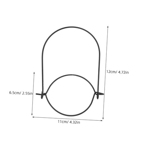 VINTORKY 10Pcs Stainless Steel Jar Wire Handles for Regular Mouth Canning Jars Easy Installation Hanging Hook for Versatile Use with Hydroponic and Decorative Jars