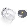 Crystal Disinfection Glass Cup Acrylic Liquid Powder Dappen Dish with Stainless Steel Metal Lid Glassware Tool For Nail Art,HJ-NAPB028