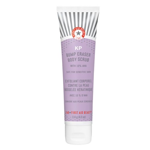First Aid Beauty KP Bump Eraser Body Scrub Exfoliant for Keratosis Pilaris with 10% AHA 4 oz.