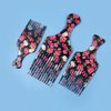 AUEAR, 3 Pack Hair Pick Comb Smooth Fist Hair Picks for Afro Hair Plastic Lift Detangle Hair Comb African Hair Brush Hairdressing Styling for Women and Men