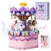 RIXINC Rotating Carousel Model Building Sets with Music Box, Girls Toys 6 7 8 9 10 11 12 13 14 Years Old and up, Toys for Girls Christmas and Birthday Gifts for Adults and Kids (874pcs)
