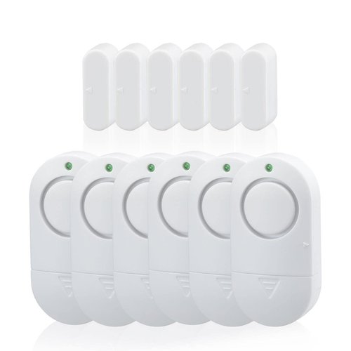 Door Window Alarm, Toeeson 120 DB Window Chime Alarms for Home, White Door Alarms for Kids Safety