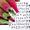 Summer Coconut Tree Nail Art Stickers Decals Palm Tree Design 3D Nail Stickers 6Pcs Tropical Style Designer Nail Decals for Acrylic Nail Art Decorations Supplies Manicure DIY Nail Art Decor Accessories