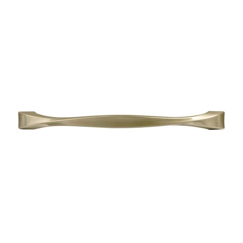 Hickory Hardware 1 Pack Solid Core Kitchen Cabinet Pulls, Luxury Cabinet Handles, Hardware for Doors & Dresser Drawers, 6-5/16 Inch (160mm) Hole Center, Elusive Golden Nickel, Twist Collection