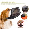 Whongkidz Dog Muzzle for Extra Small Sized Dogs, Air Mesh Dog Mouth Cover Allow Drinking No Biting Chewing for Dogs That Eat Everything (Black, XS)