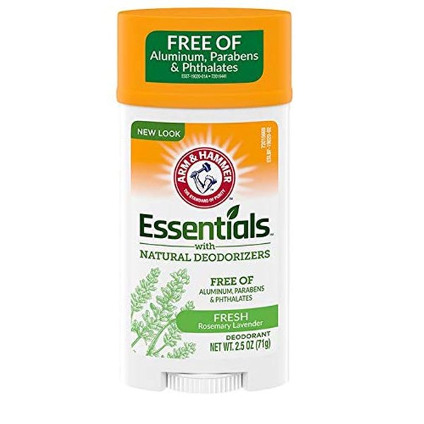 ARM & HAMMER Essentials Natural Deodorant Fresh Rosemary Lavender 2.50 oz (Pack of 4)